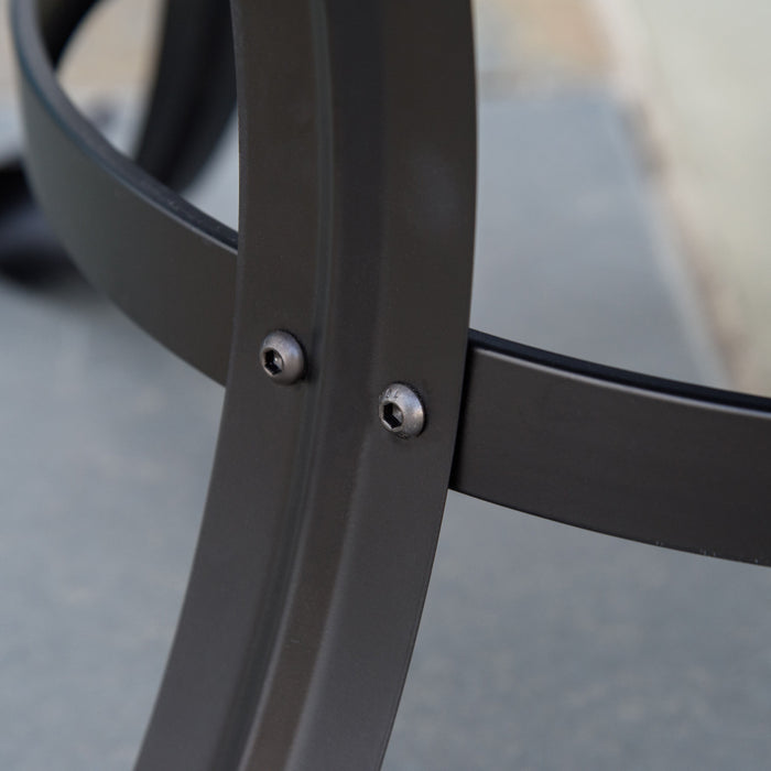 Outsunny Brasero Exterieur, Poele A Bois Foyer Avec Tisonnier, Noir
