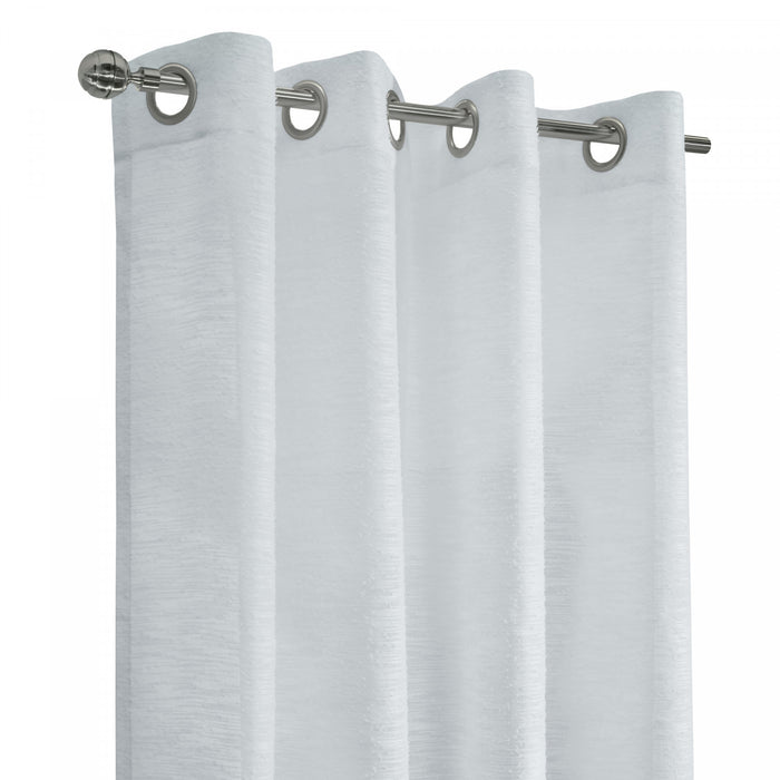 Panneau de rideau transparent à œillets Boucle blanc d’Habitat - 52 x 84