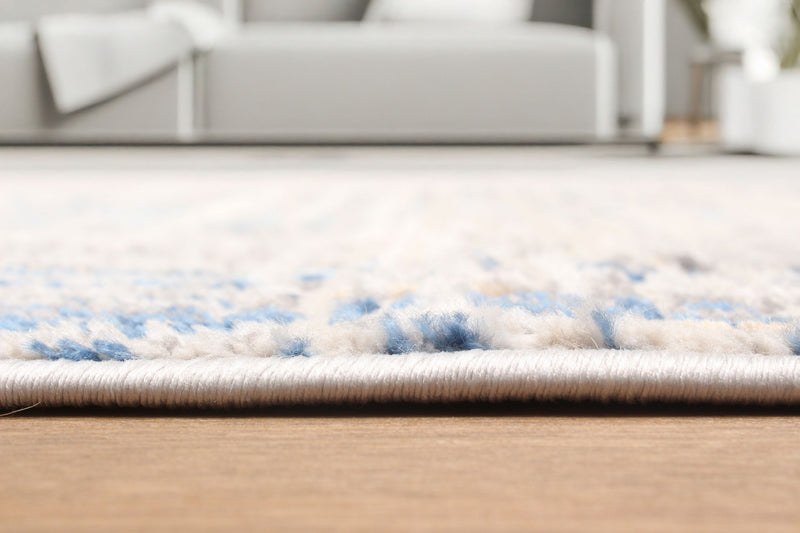Tapis Contemporain/Moderne Quinn 8'0\" x 10'0\" en Bleu