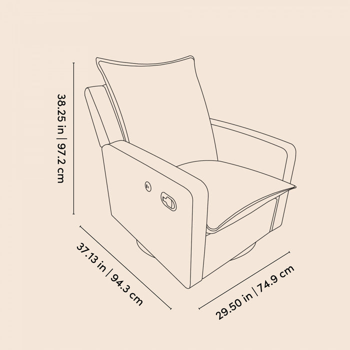 Storkcraft Timeless Fauteuil bercant inclinable - Ivoire