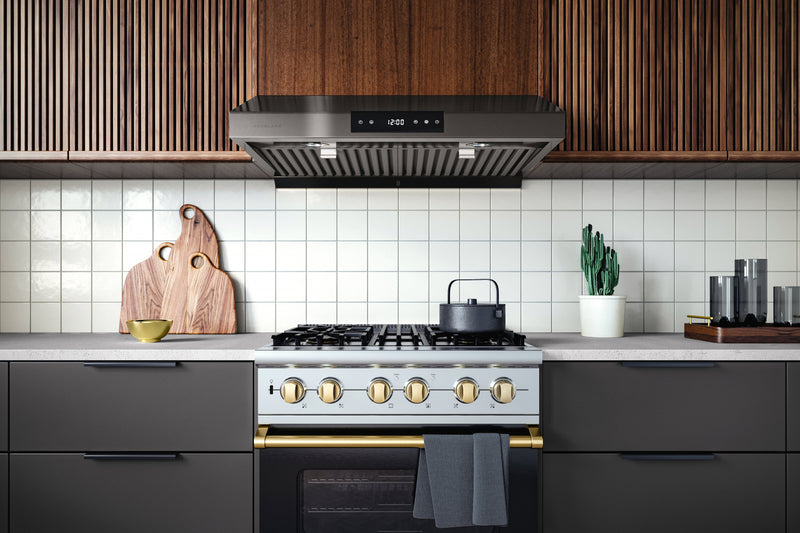  Chef 30-in Ducted Black Stainless Steel Undercabinet Range Hood