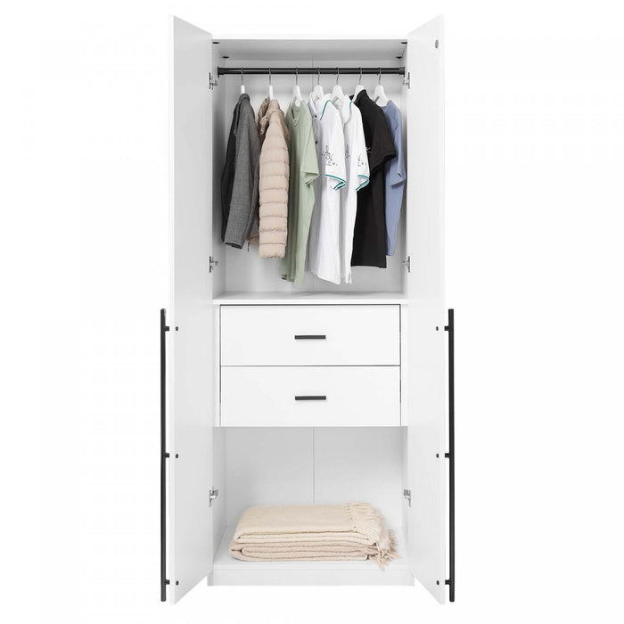 Armoire moderne Lee 32\" en blanc