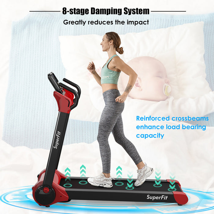 Tapis De Course Pliable 2,25cv Superfit Avec Haut-parleur Bluetooth