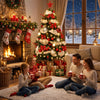 HOMCOM 5ft Prelit Chri stmas Tree Spruce with 8 Modes, 450 Tips, 150 LEDs