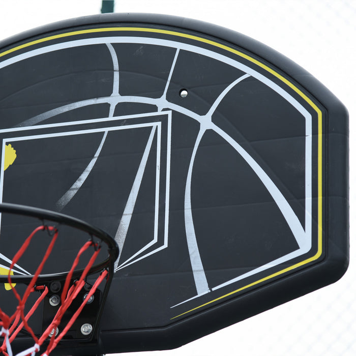 Soozier 6.5'-10' Support De Systeme De Panier De Basket-ball Portable Reglable Exterieur