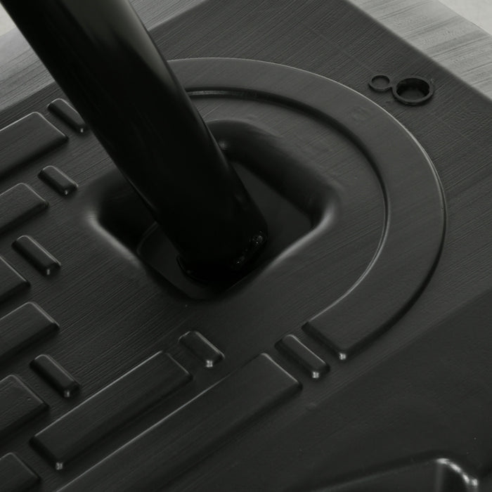 Soozier Panier De Basket-ball Portable Avec Roues, 115,4\"-137,8\"