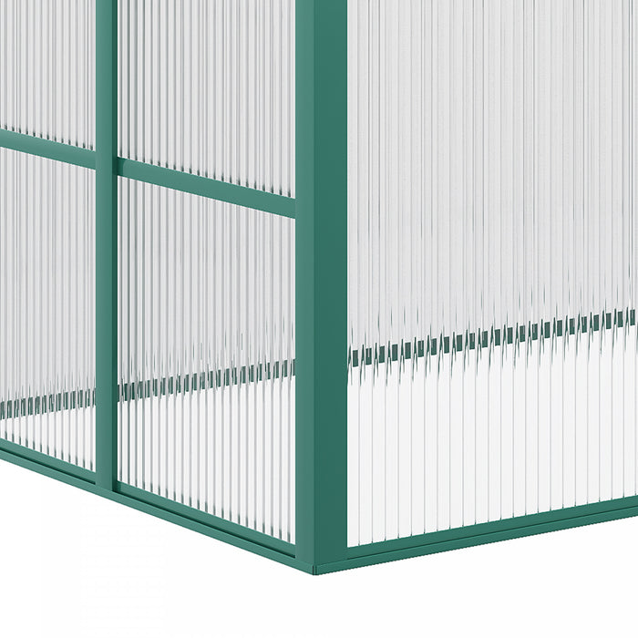 Outsunny Serre Avec Dessus Ouvrable, Jardiniere Surelevee Portable