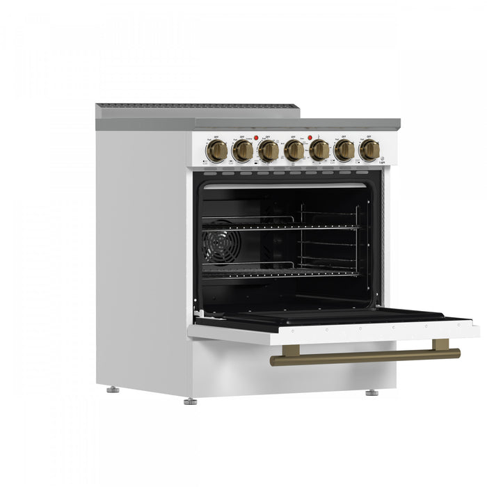 Cuisiniere electrique blanche Paolo 30 po, 4,38 pi³ - FFSEL6011-30WHT