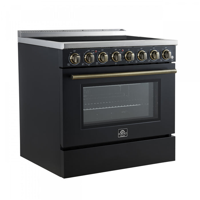 Cuisiniere electrique Paolo 36 pouces, noire, 5,44 pi³ - FFSEL6011-36BLK