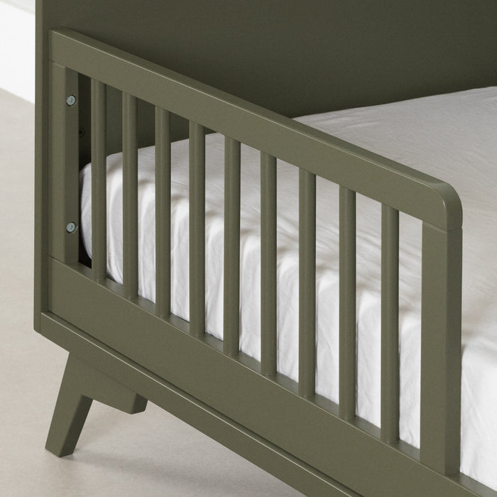 Garde-corps pour bambin pour lit de bébé Milos - vert olive