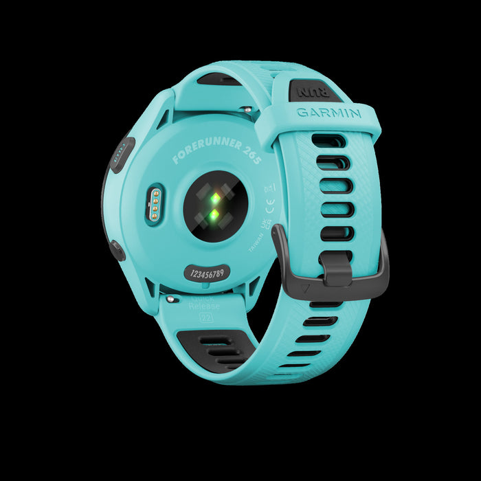 Garmin Forerunner® 265 Montre Gps Intelligente - Suivi De Fitness Avec Gps Multi-bande - Aqua