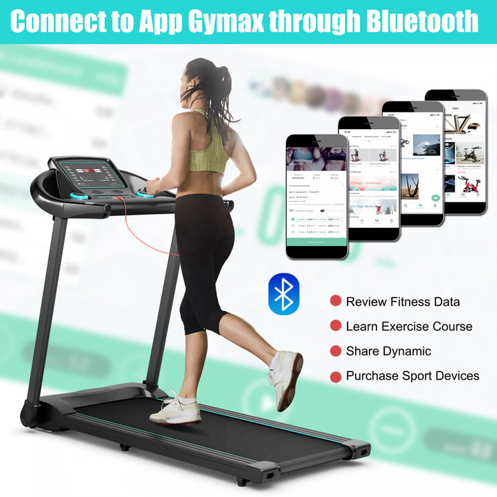Machine De Course Electrique De Marque Superfit De 2,28 Cv Tapis De Course Avec Haut-parleur Bluetooth Controle Via Une Application
