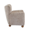 Wingate Cozy Wingback Armchair with Premium Fabric and Solid Wood Legs, Beige Brown | Wingate Fauteuil Aile Confortable en Tissu Premium et Pieds en Bois Massif, Brun Beige
