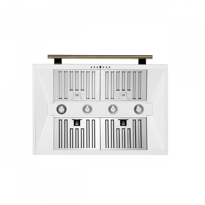 Hotte de cuisiniere murale Aria de 36 po, blanc-FRHWM5095-36WHT