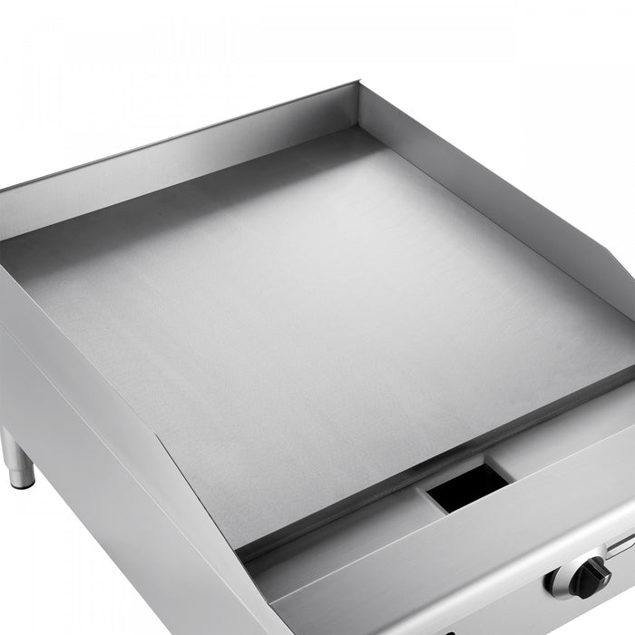 Plaque de cuisson a gaz Commerciale de 24 pouces, 2 bruleurs, 60 000 BTU, acier inoxydable – FCMGG0055-24