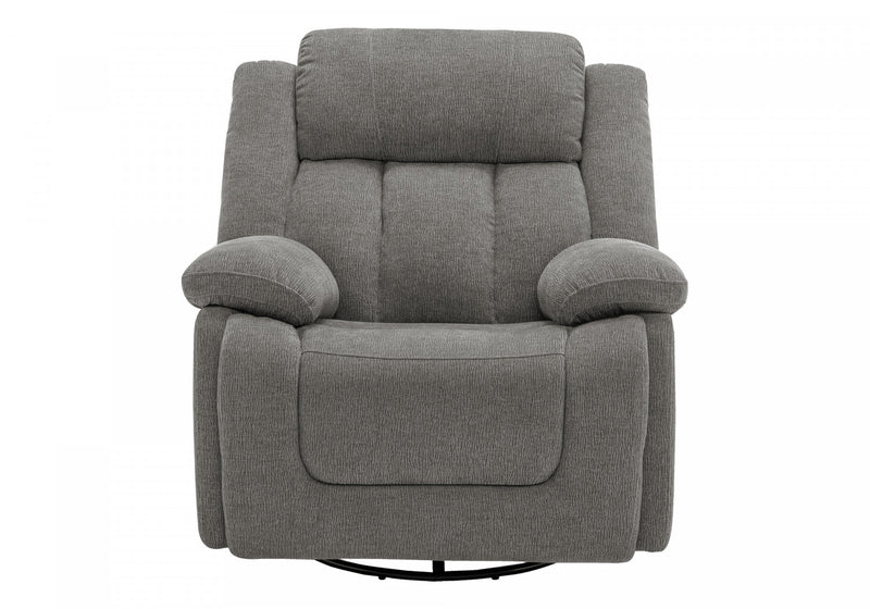 Fauteuil Inclinable Electrique, 39\"L, Planeur, Pivoter, Port Usb Inclus, Tissu Gris Clair
