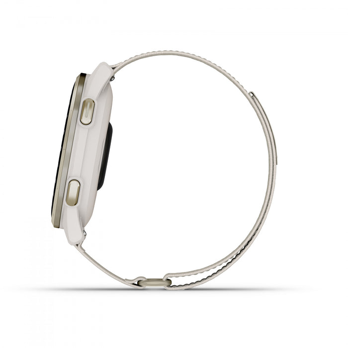  Cream Gold Aluminum Bezel With Ivory Comfortfit Nylon Band