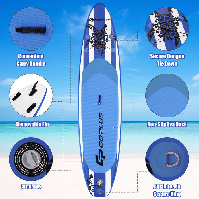 Marque Go Plus Stand Up Paddle 3.35 M Gonflable Stand Up Paddle Avec Sac De Transport Pagaie Aluminium