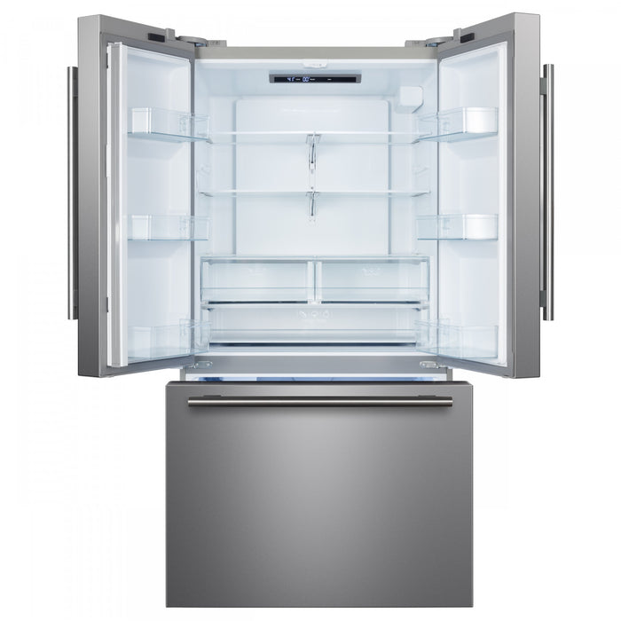 Refrigerateur Rivello de 36 po en acier inoxydable a portes francaises, certifie Energy Star – FFFFD1783-36S