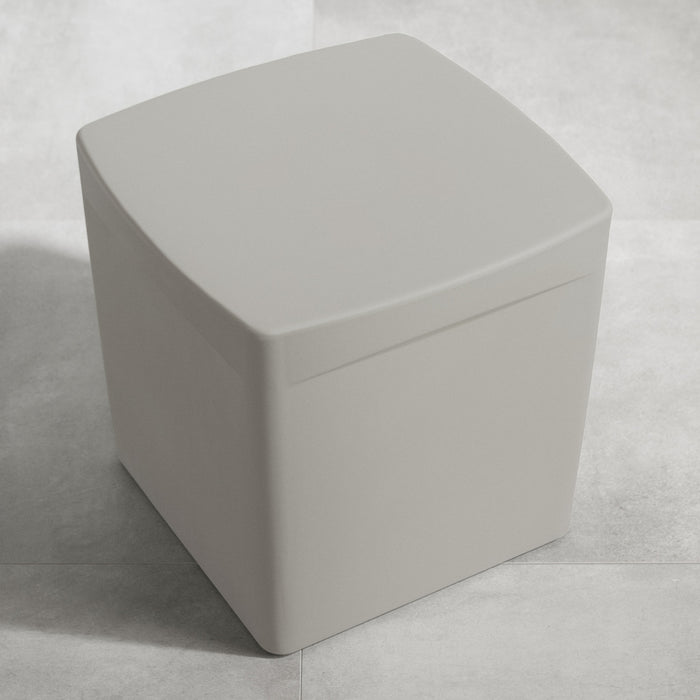 Table de bout carrée Dalya pour l’extérieur - greige
