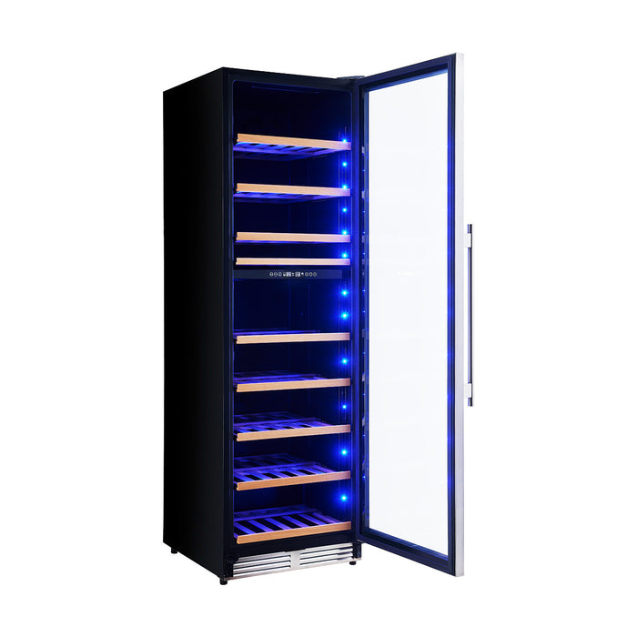 Refroidisseur a vin Avellino de 24 pouces a double zone, 16 pi³, en acier inoxydable -FWCDR6603-24S