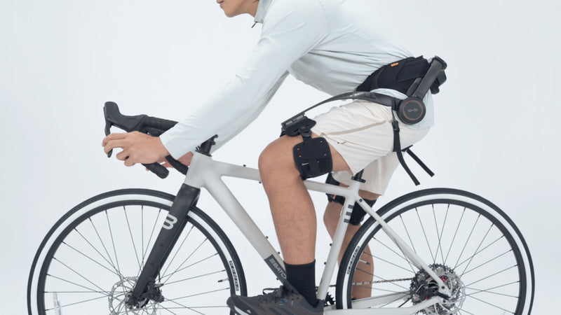 Hypershell AeroFlex Ceinture de Hanche - Ceinture Ajustable de Stabilite pour le Cyclisme, Exosquelettes Hypershell X et X S - Noir