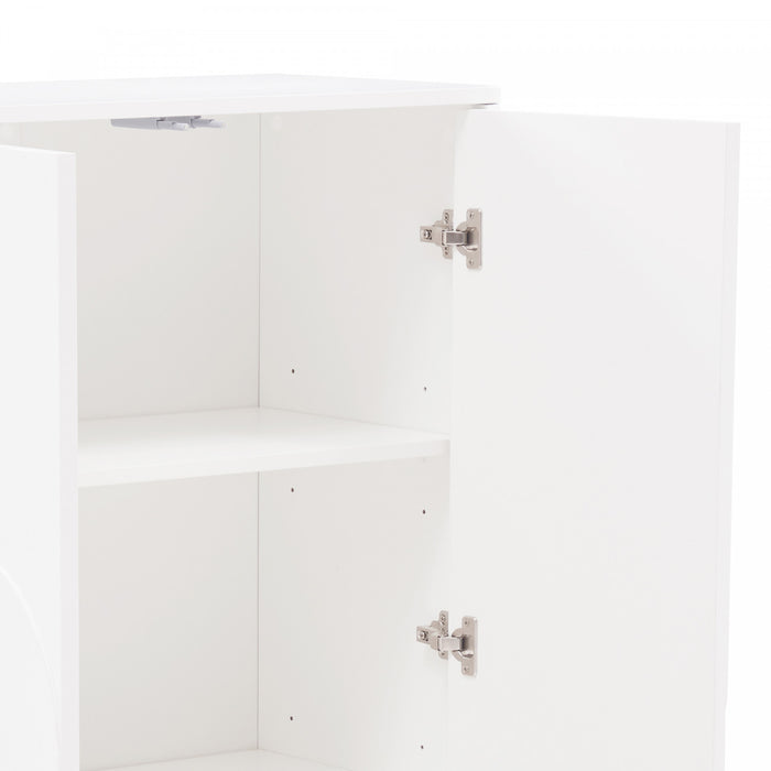 Armoire d’appoint moderne Ella 32\" en blanc