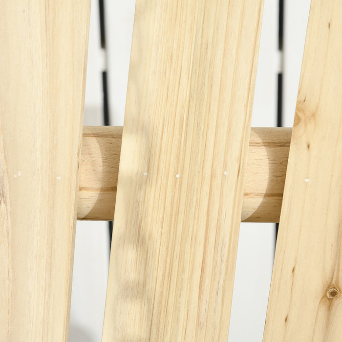 Outsunny Balancoire De Porche En Bois 2 Places Suspendu Avec Chaines