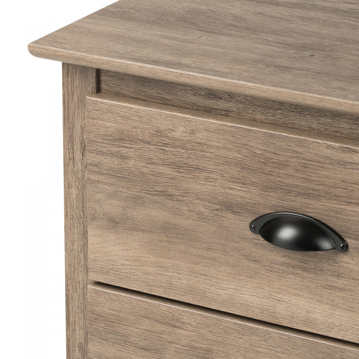 Commode verticale haute Salt Spring à 6 tiroirs - gris délavé
