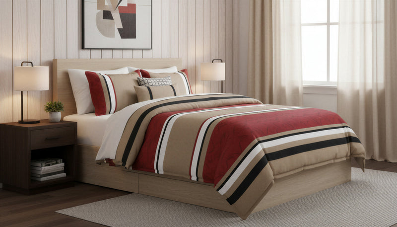 Ensemble Douillette Madison 7 Morceaux pour Grand Lit