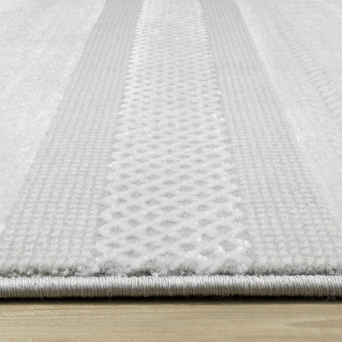 Carpette London à rayures multicolores - 5 pi 3 po x 7 pi 7 po