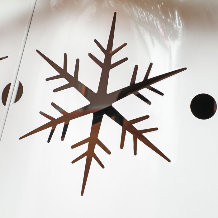 Homcom Col De Sapin De Noel De 26 Po Avec Motifs De Flocons De Neige