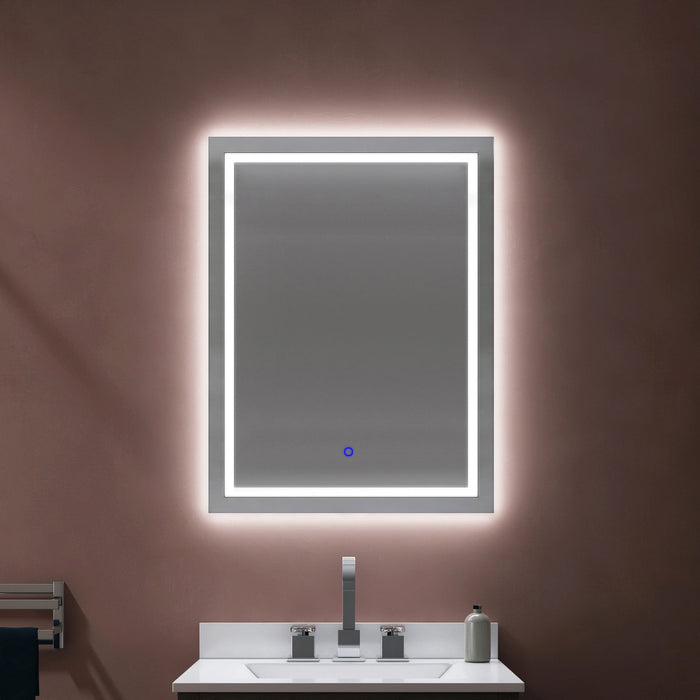 Miroir Frielle de 32 po argenté