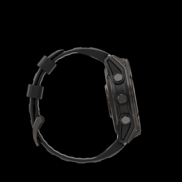 Montre intelligente Garmin Fenix 8 Pro 51 mm Carbon Adventure - Suivi exterieur, autonomie prolongee, navigation par carte, LTE LiveTrack, perte de vitesse de pas, alarme intelligente