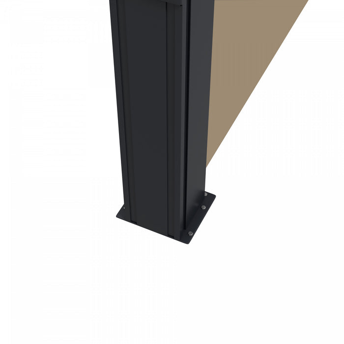 Outsunny Auvent Lateral Retractable 13'x6', Ecran De Confidentialite, Kaki