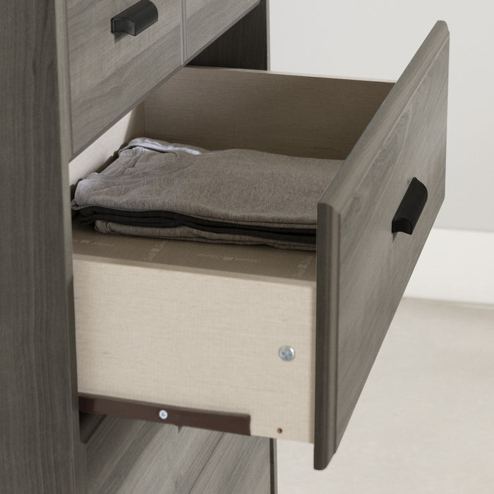 Versa Commode 5 Tiroirs - Erable Cendre