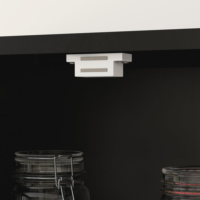 HOMCOM Armoire de rangement de la cuisine etageres reglables porte vitree