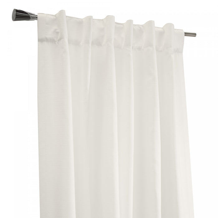 Panneau de rideau filtrant la lumière Mûre blanc à double têtes d’Habitat - 54 x 95