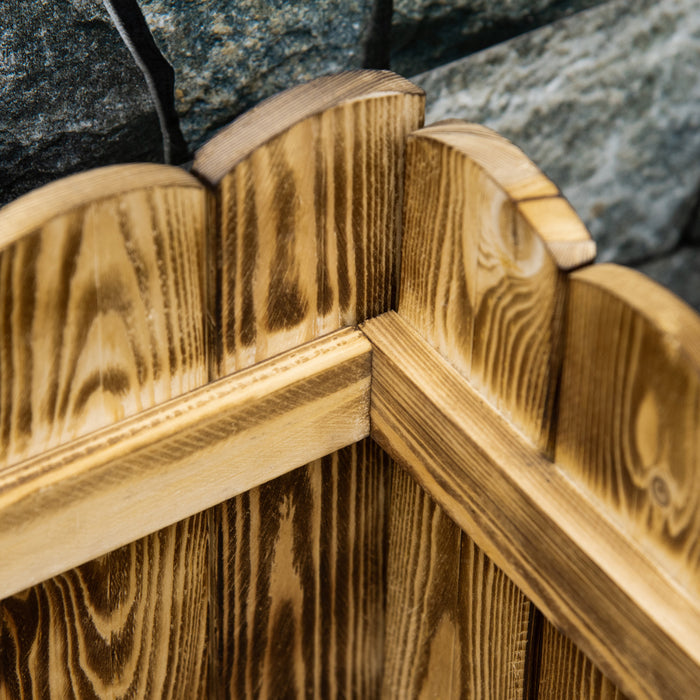 Outsunny Lit De Jardin Sureleve Avec Trous De Drainage, Naturel