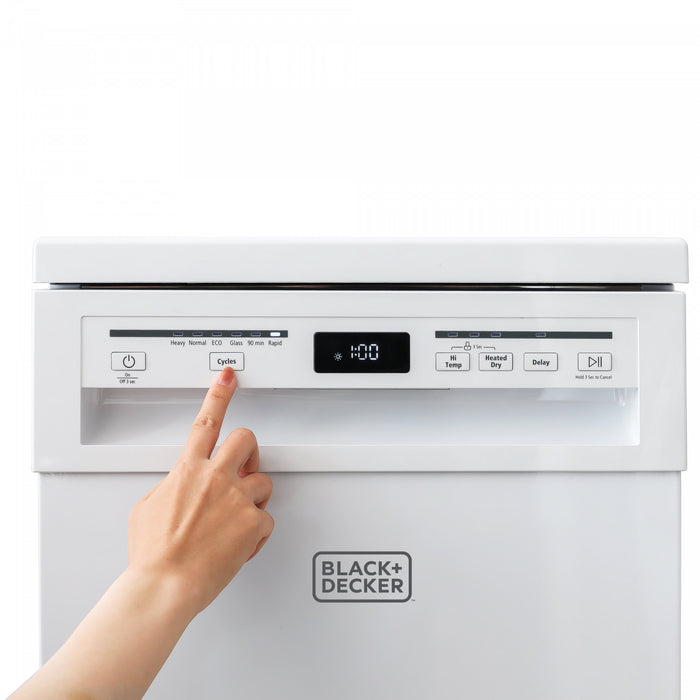 Lave-vaisselle portatif BLACK+DECKER de la serie BCDP, 18 po (45,7 cm), capacite de 8 couverts
