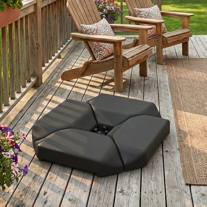 Outsunny Lot de 4 Poids pour Base de Parasol Deporte