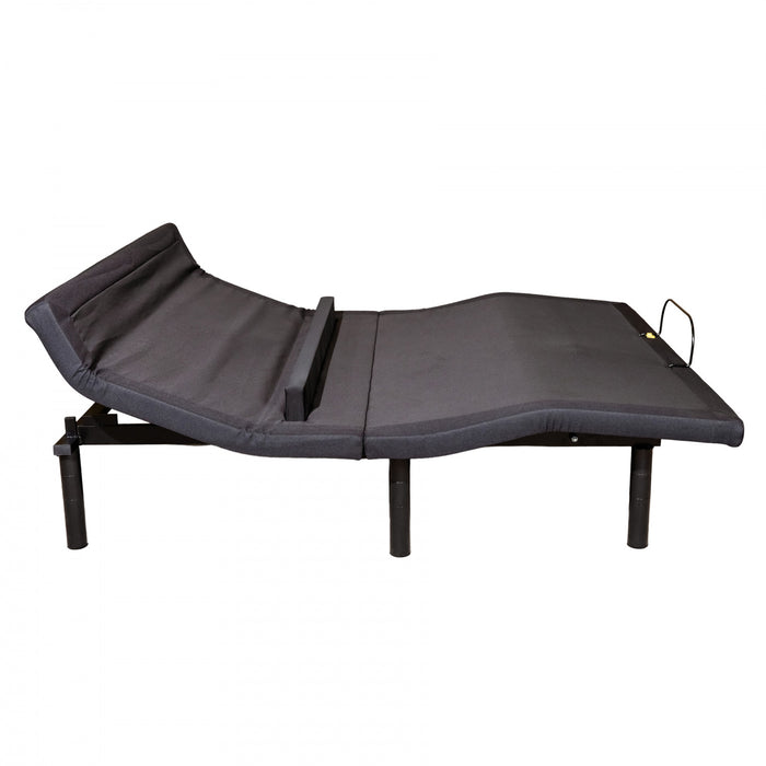 Base de lit ajustable a massage Everly avec ports USB et telecommande sans fil - Grand