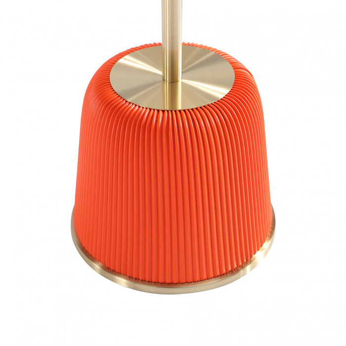 Table d’appoint moderne Anderson 2 pieces en orange