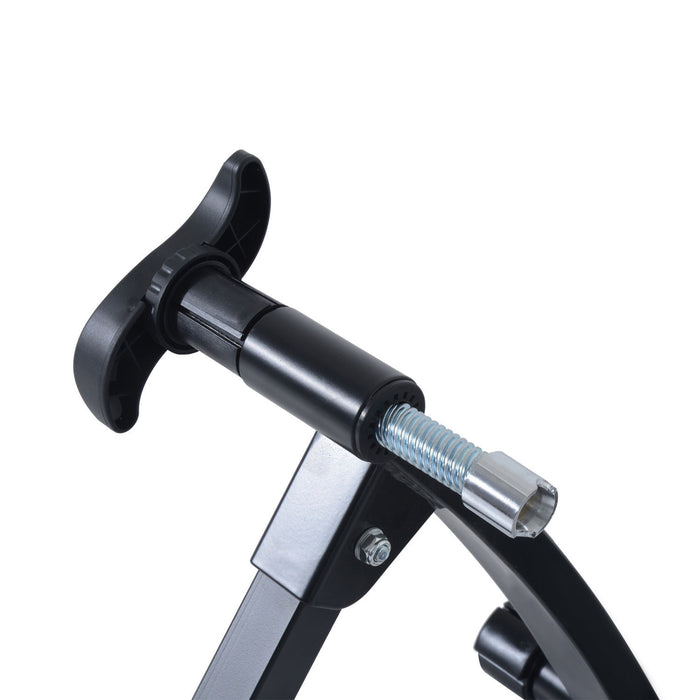 Soozier Velo D'interieur Velo D'exercice Trainer Support Stationnaire Ventilateur Pliant Turbo (noir)