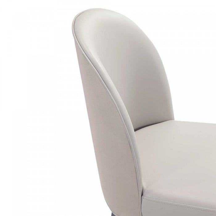 Ensemble de 8 chaises de salle a manger Hillman Modern en gris clair