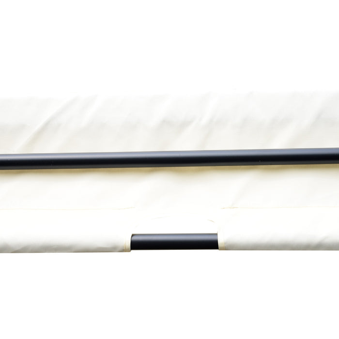 Outsunny 10' X 10' Pergola Tonnelle De Jardin Avec Auvent Coulissant Structure Acier Epoxy Et Toile Polyester Creme Et Noir