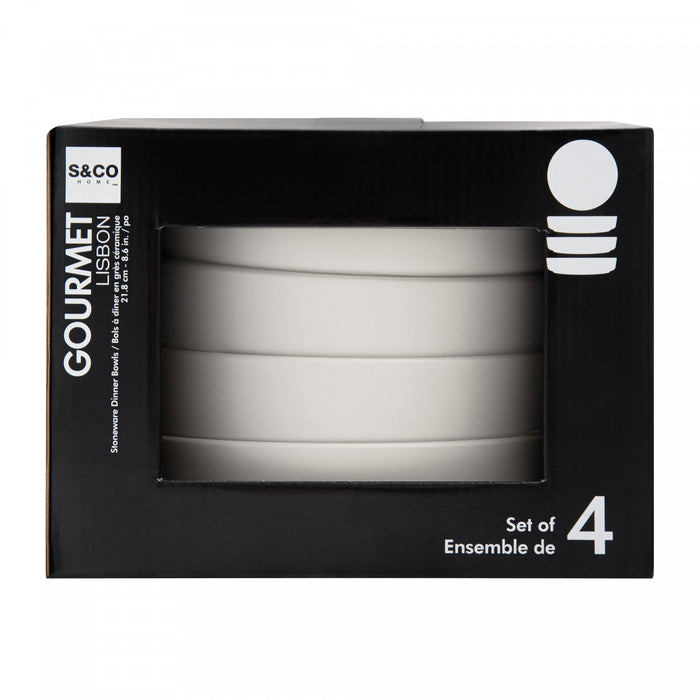 S&CO Home Ensemble de 4 Bols a Diner Lisbon