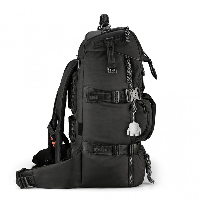 Sac a dos Swissdigital Balerna XL – Sac de 44L, SDD Finder, resistant a l'eau, ecologique, systeme hybride, rangement pour le ski