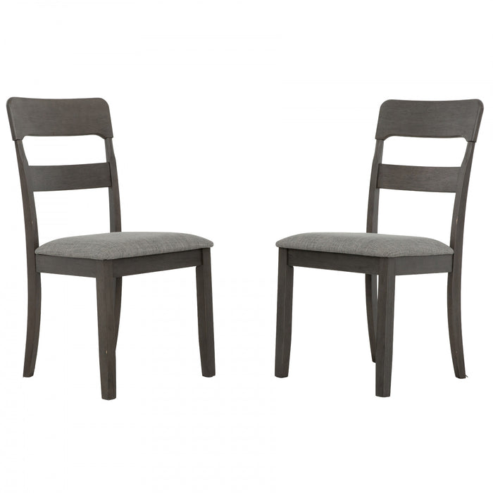 Ensemble de salle a manger extensible Ashford 5 pieces en bois massif avec rallonge autorangeable (4 a 6 places)