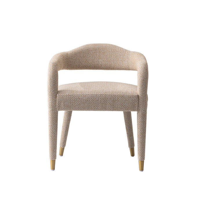 Ensemble de salle a manger moderne industriel Aspen et Hathaway 7 pieces, finition Argente et Naturel